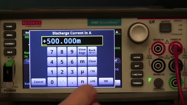 Creating a Battery Discharge Model with a 2450 Source Measure Unit and Simulating the Battery with t